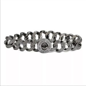 NWOT Marc by Marc Jacobs Hematite Katie Turnlock Chain Bracelet